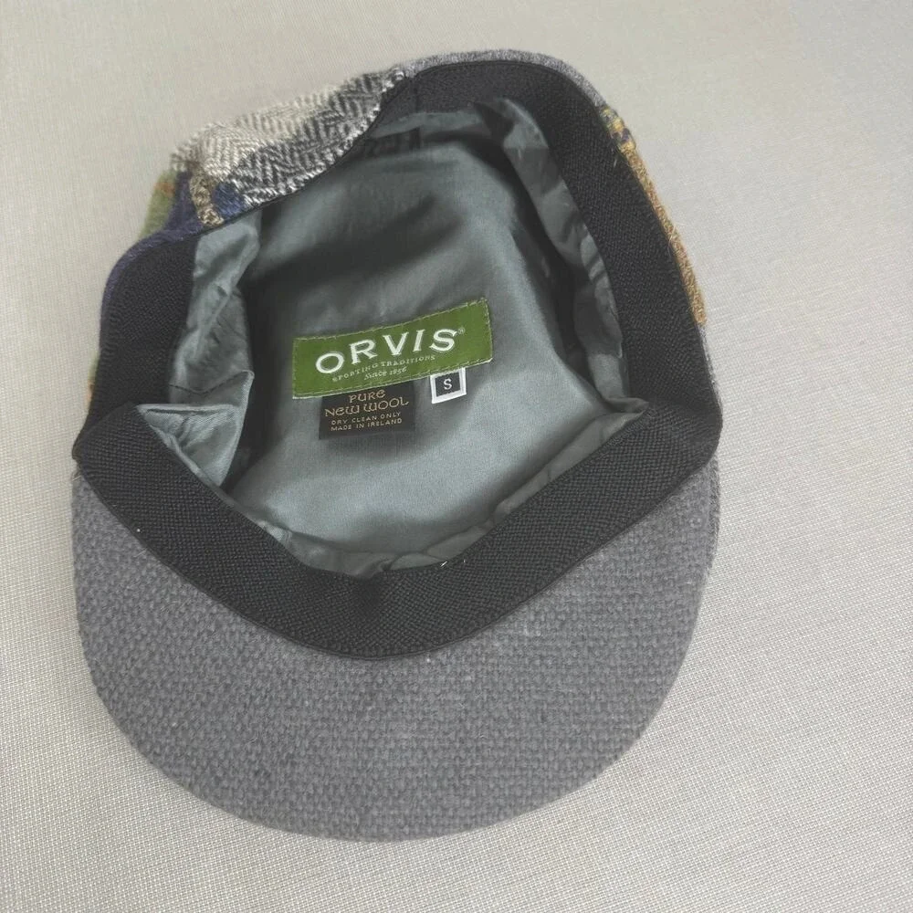 Orvis wool patchwork‎ newsboy hat